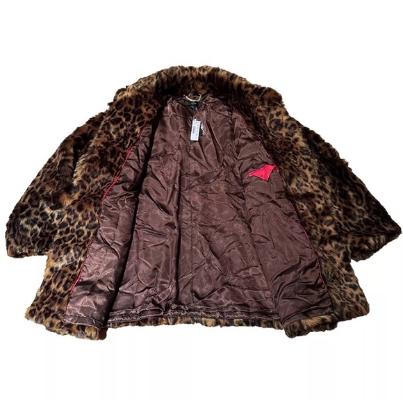 J CREW 2017 leopard faux fur jacket 3X HARD TO FIND! - Picture 8 of 8